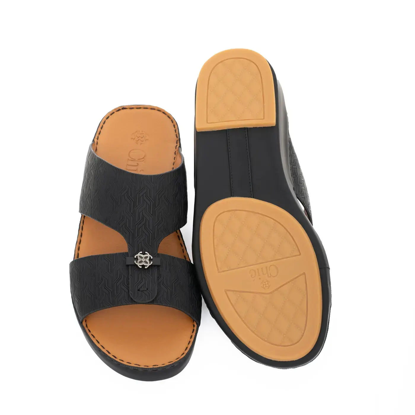 Rubber Finish Men Arabic Sandals